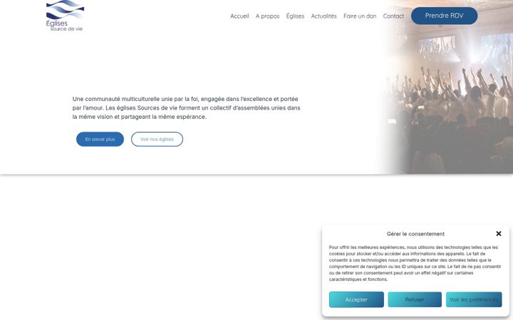 Skärmbild av eglisesourcedevie.fr