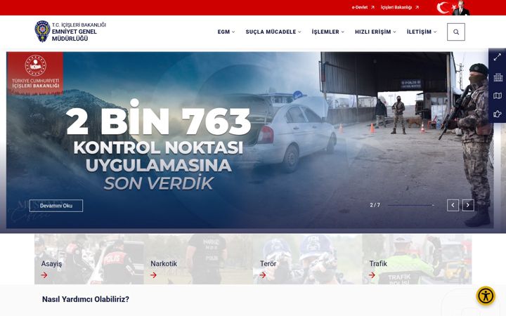 Screenshot of egm.gov.tr