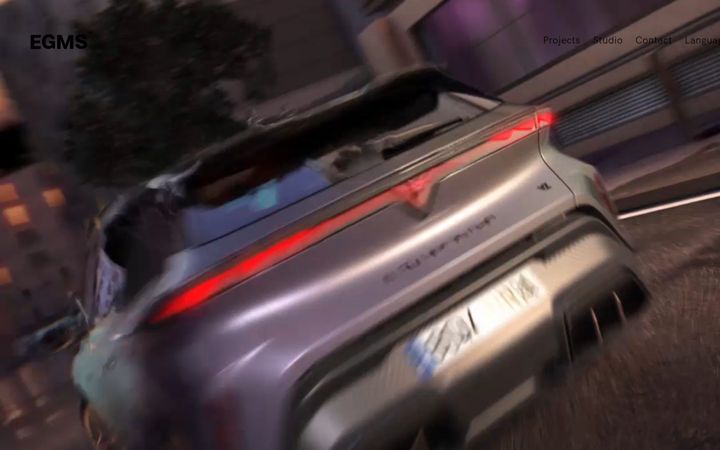 Screenshot of egm.studio