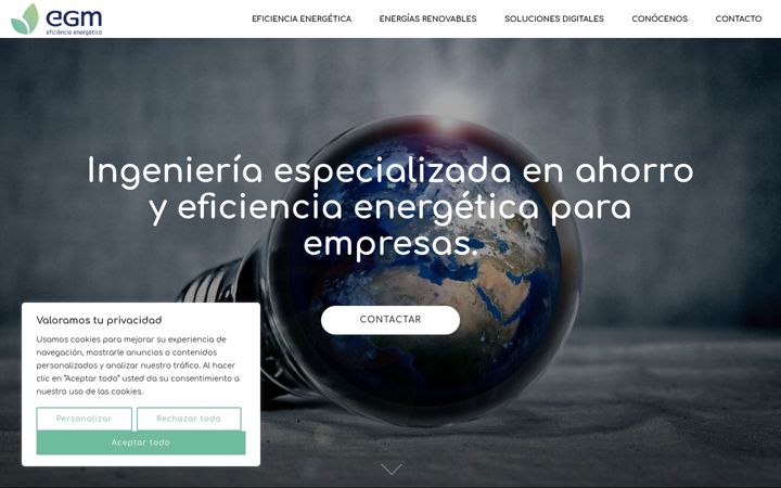 Screenshot of egmenergia.com