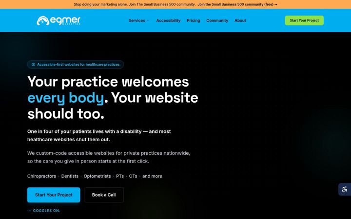 Screenshot of egmermarketing.com