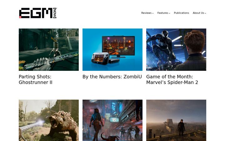 Screenshot of egmnow.com