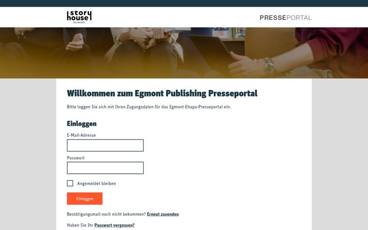 Screenshot di egmont-presseportal.de
