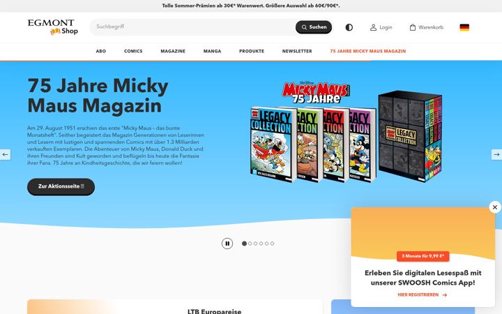 Screenshot di egmont-shop.de
