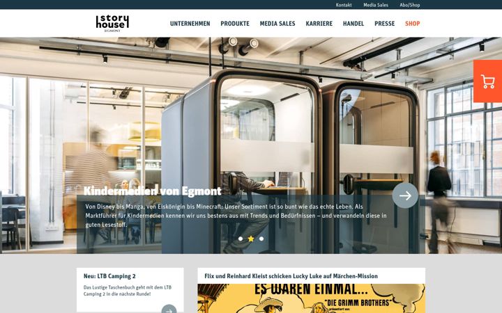 Screenshot di egmont.de