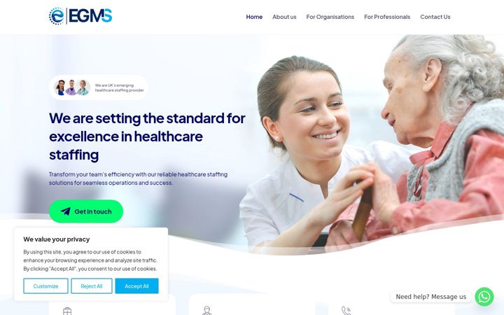 Screenshot of egms.uk