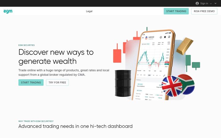 Screenshot of egmsecurities.com