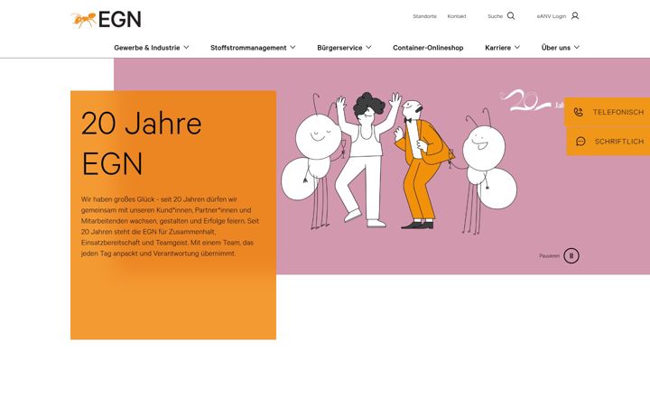 Screenshot of egn-mbh.de