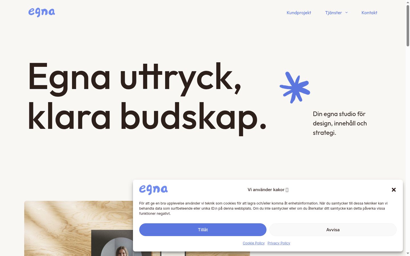 Sutikimo reklamjuostės, rodytos prieš bet kokią sąveiką, ekrano kopija