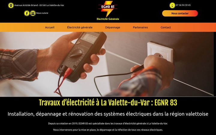 Skärmbild av egnr-83.fr