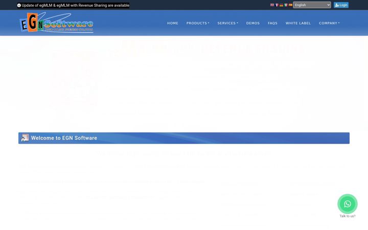 Screenshot of egnsoftware.com