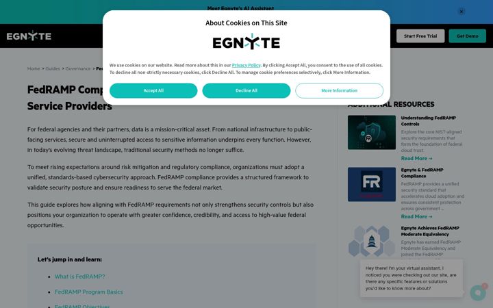 Screenshot of egnytegov.com
