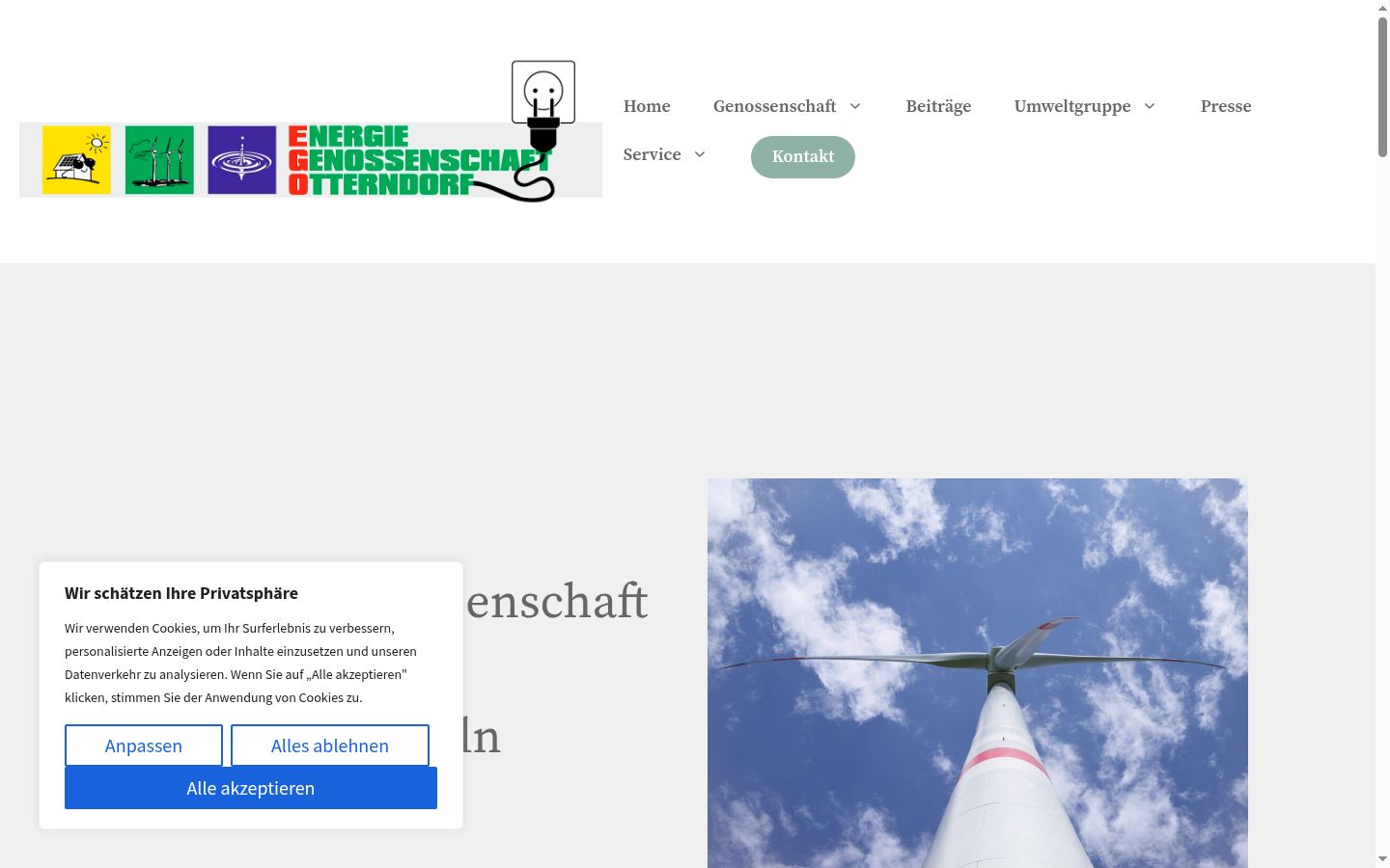 Screenshot tal-banner tal-kunsens muri qabel kwalunkwe interazzjoni