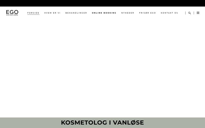 Screenshot von ego-skincare.dk