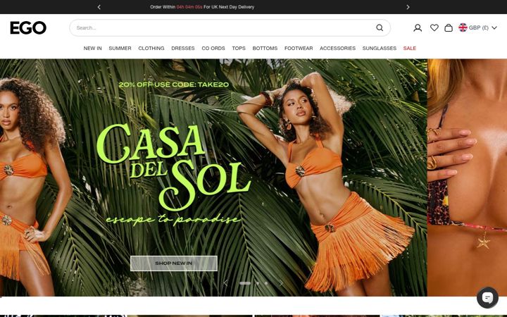 Screenshot of ego.co.uk