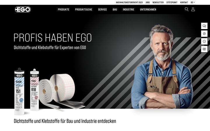 Screenshot of ego.de