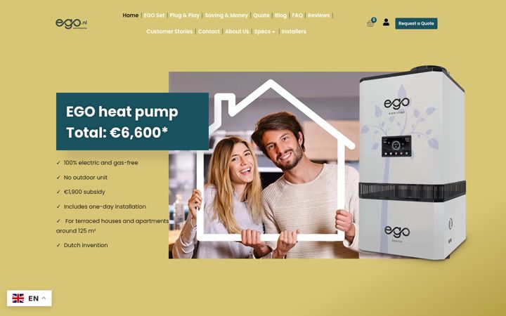 Screenshot ta' ego.nl