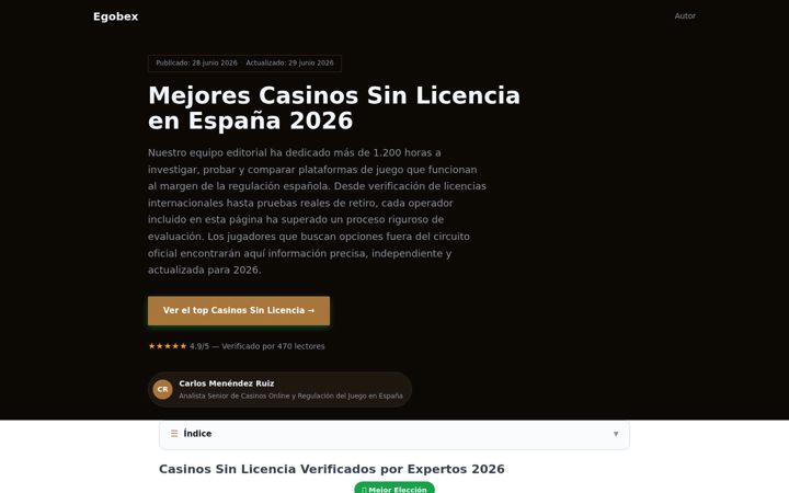 Ekrano kopija egobex.net