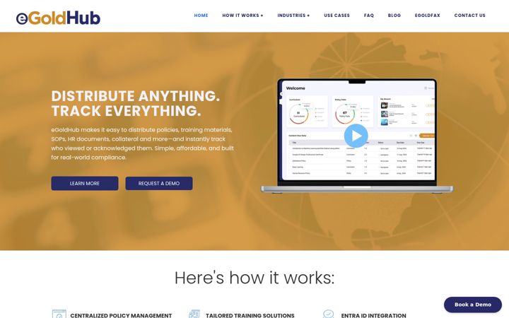 Screenshot of egoldpolicyhub.com