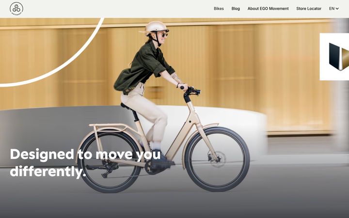Screenshot of egomovement.de