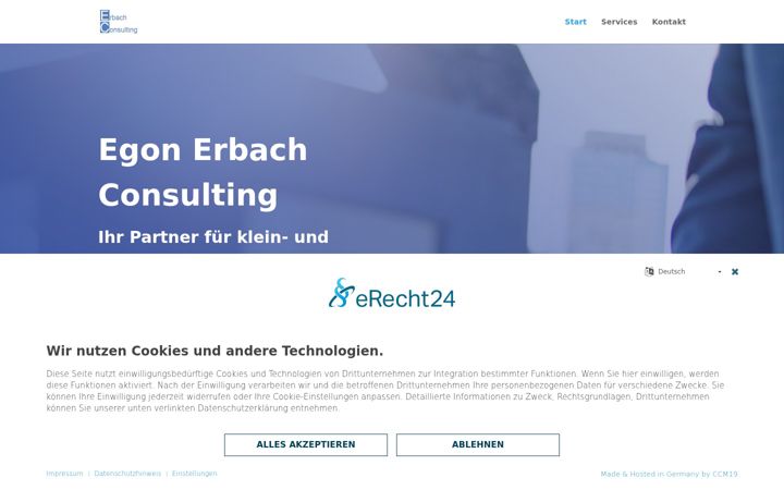 Screenshot of egon-erbach.de