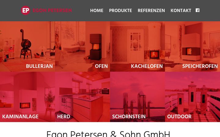 Screenshot of egonpetersen.de