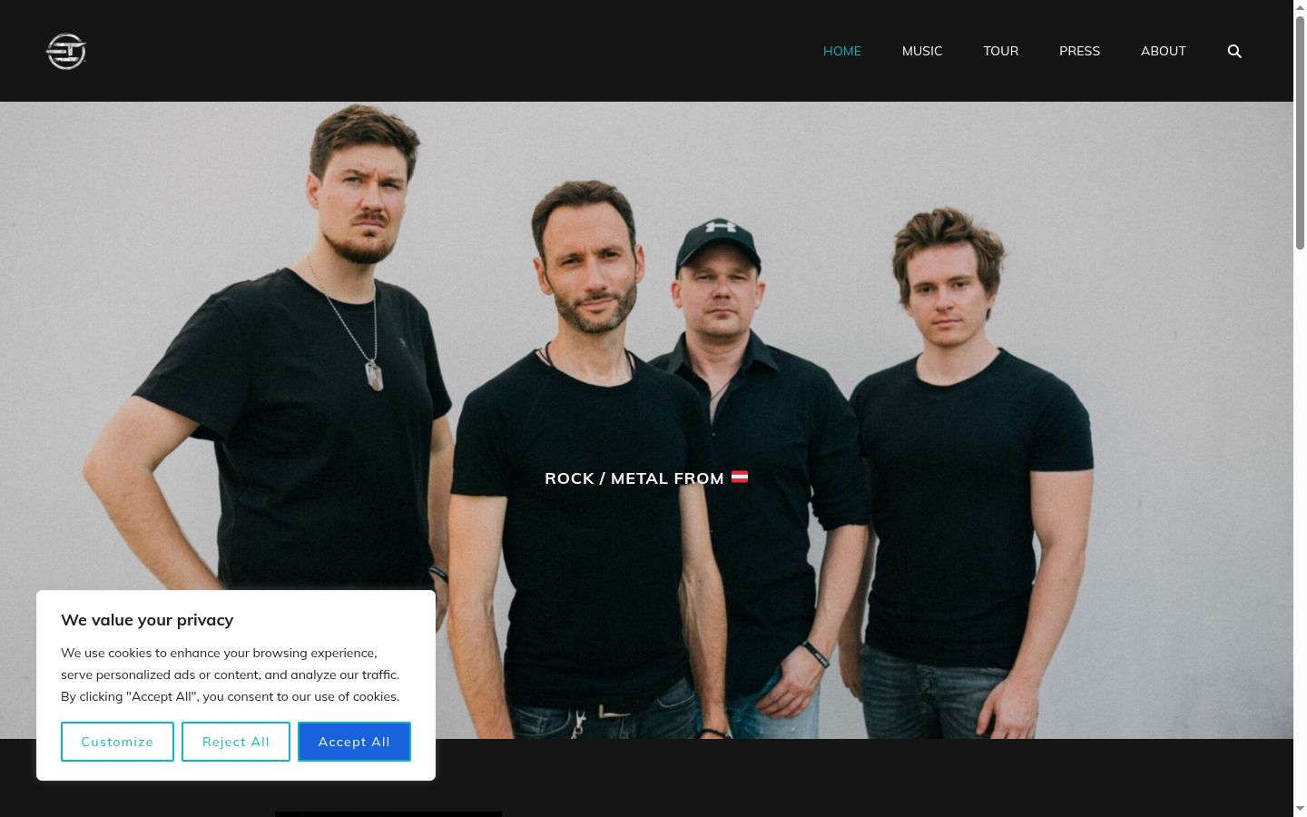 Screenshot tal-banner tal-kunsens muri qabel kwalunkwe interazzjoni