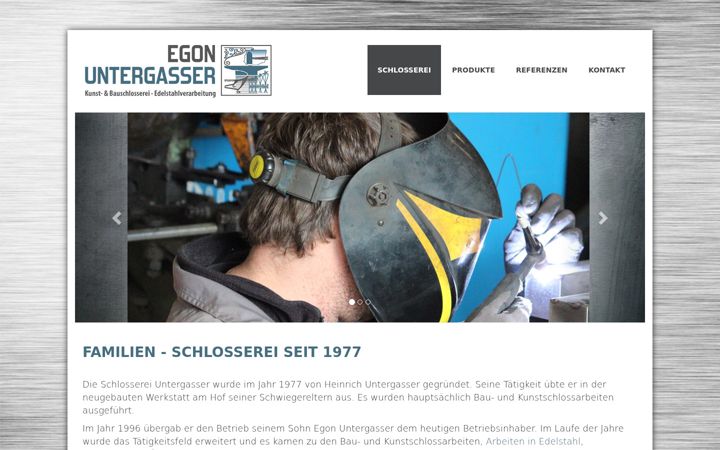 Screenshot von egonuntergasser.it