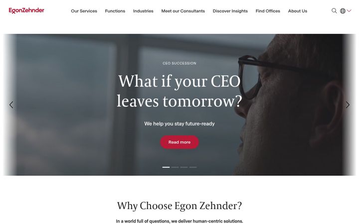 Screenshot of egonzehnder.com