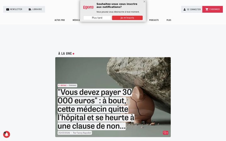 Screenshot of egora.fr