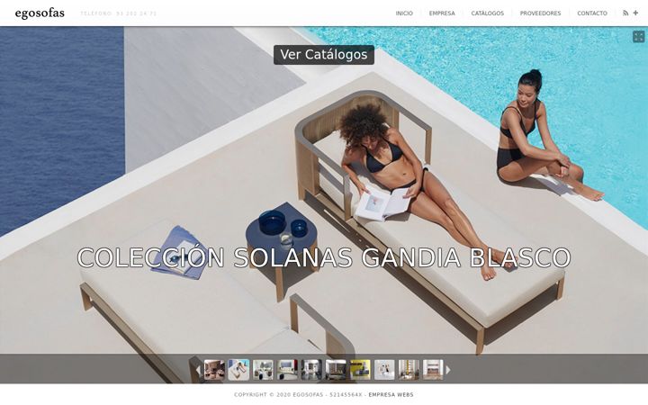 Screenshot of egosofas.com