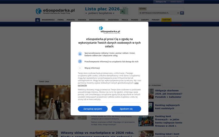 Screenshot of egospodarka.pl