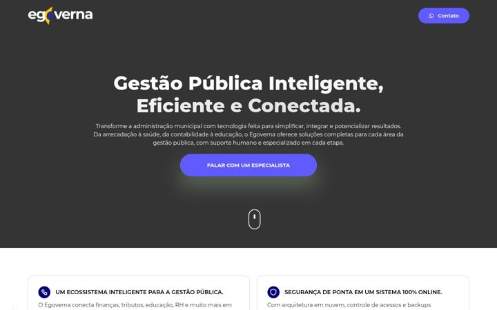 Snímek obrazovky egoverna.com.br