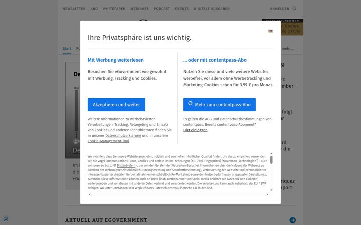 Screenshot of egovernment-computing.de