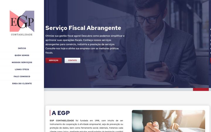 Snímek obrazovky egpcontabilidade.com.br