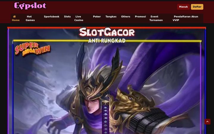 Screenshot of egpslots.com