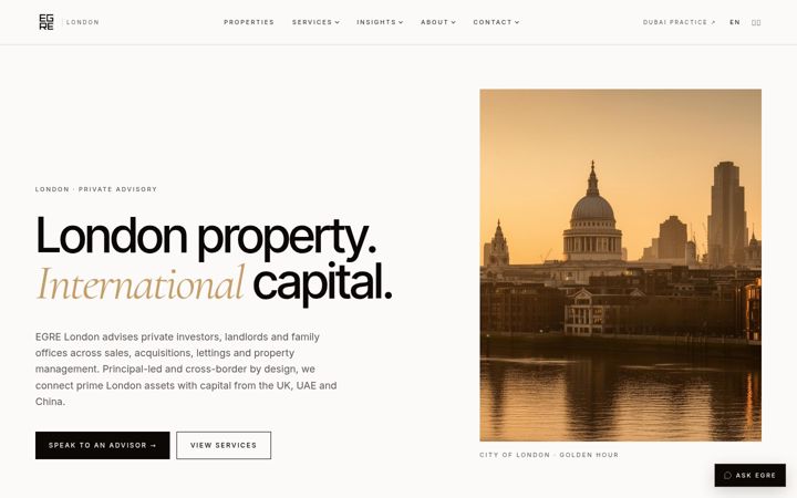 Screenshot of egre.com
