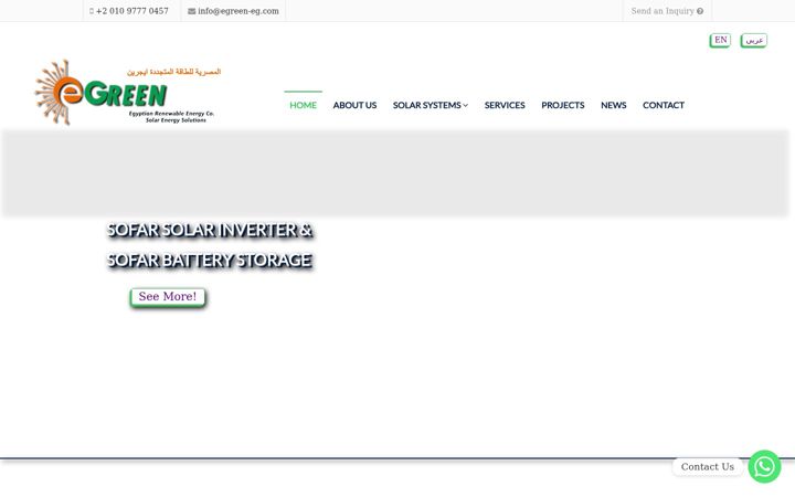 Screenshot of egreen-eg.com