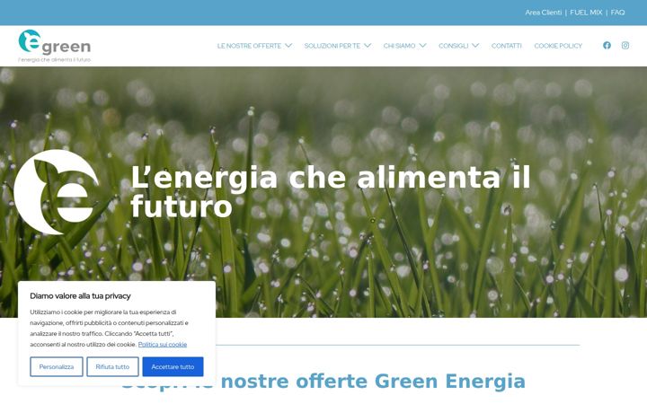 Screenshot von egreenitalia.it