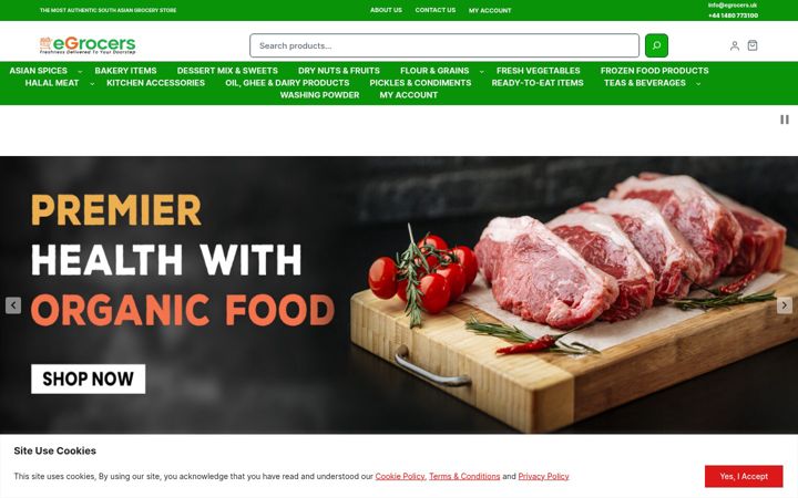 Snímek obrazovky egrocers.uk