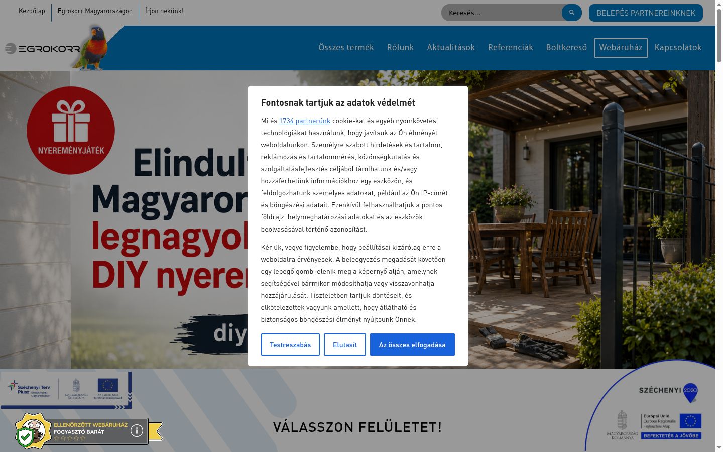 Zrzut ekranu banera zgody wyświetlanego przed jakąkolwiek interakcją