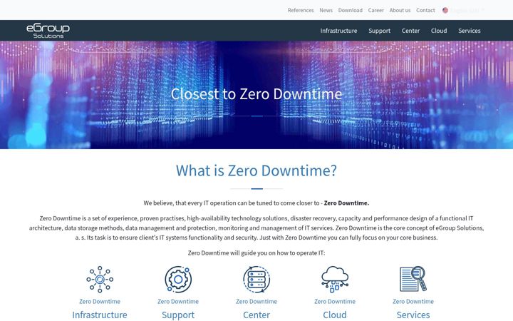 Screenshot of egroup.sk