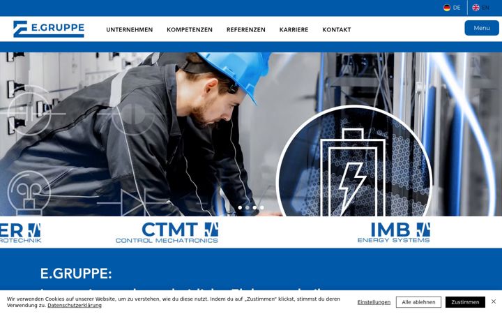 Screenshot of egruppe.com