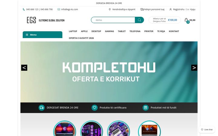 Screenshot of egs-ks.com