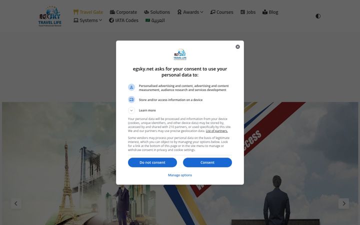 Ekrano kopija egsky.net