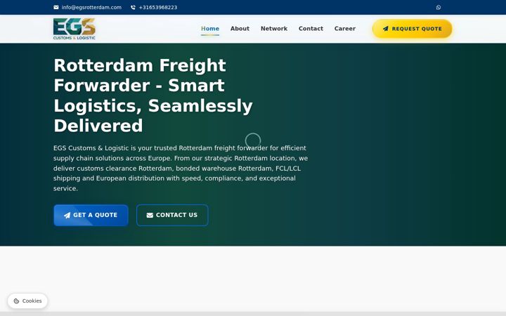 Screenshot of egsrotterdam.com