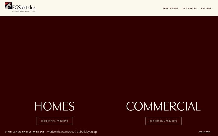 Screenshot of egstoltzfus.com