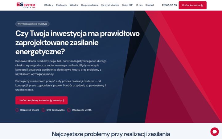 Snímek obrazovky egsystem.pl