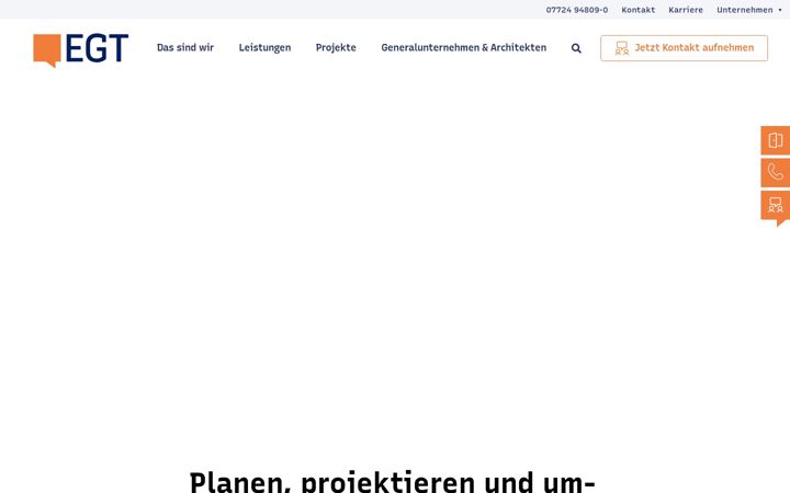 Screenshot of egt-gebaeudetechnik.de
