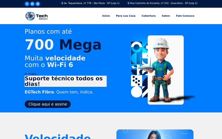 Snímek obrazovky egtechtelecom.com.br